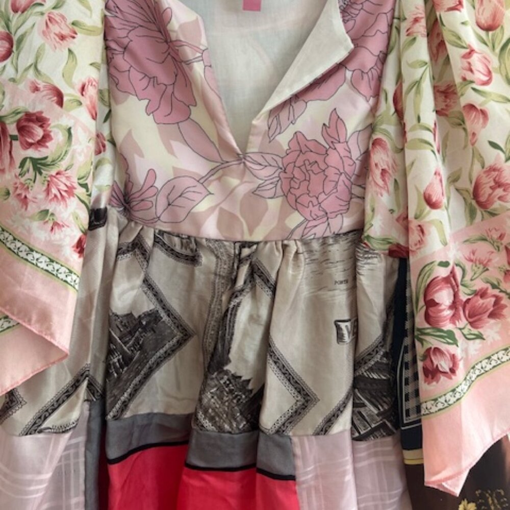 Nuuly Place Nationale Multicolor One-of-a-Kind Kaftan Tunic NEW - Picture 5 of 16